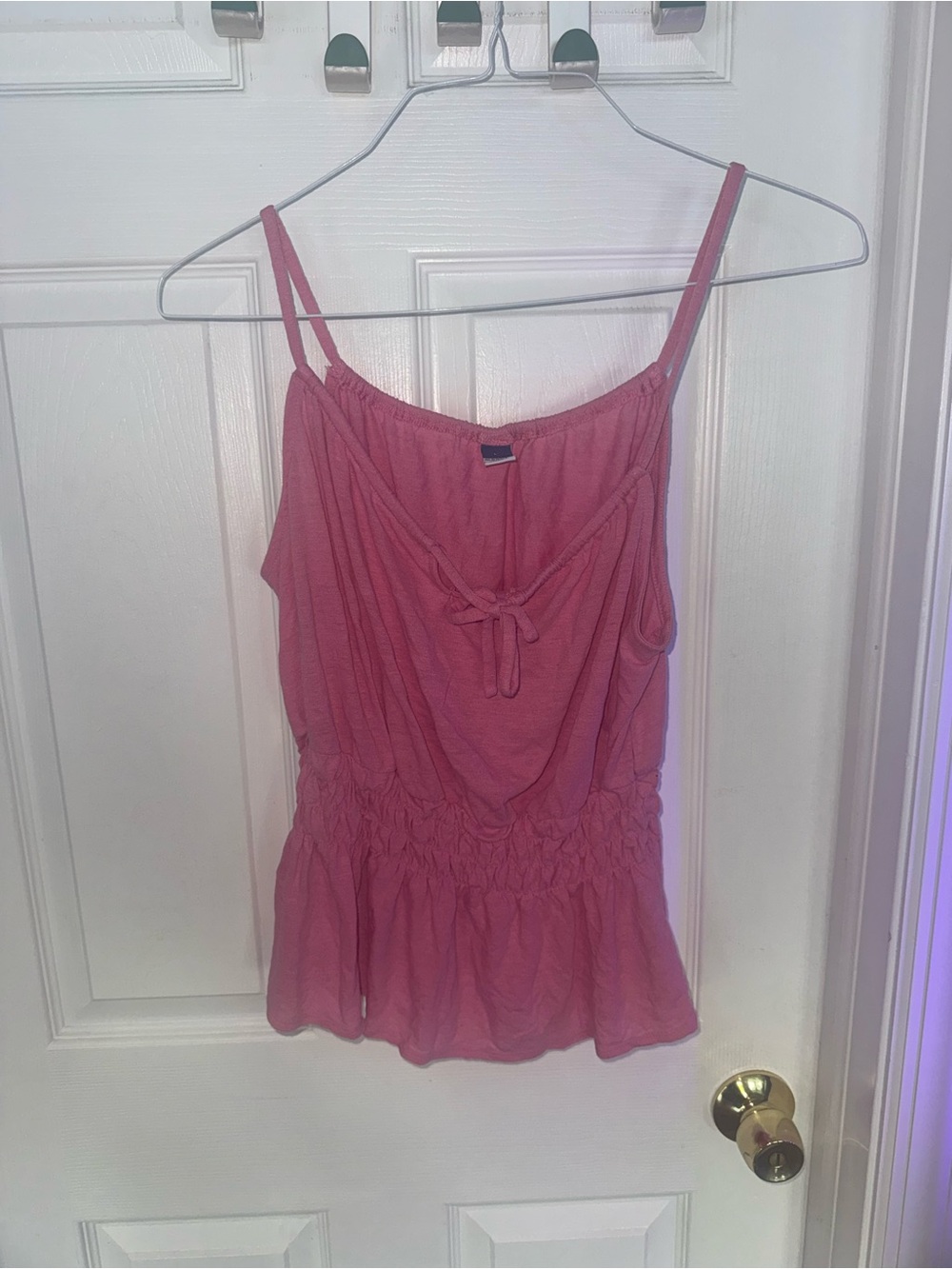 Old navy Women’s Pink Smocked Waist Spaghetti Strap Top